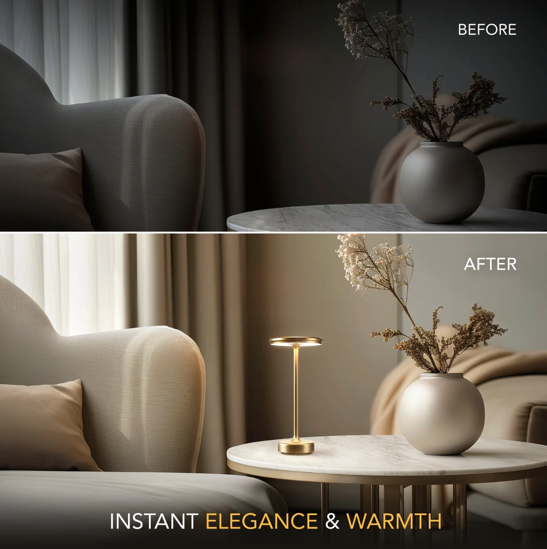 Almira — Luminous Elegance Lamp, Scandinavian Grace