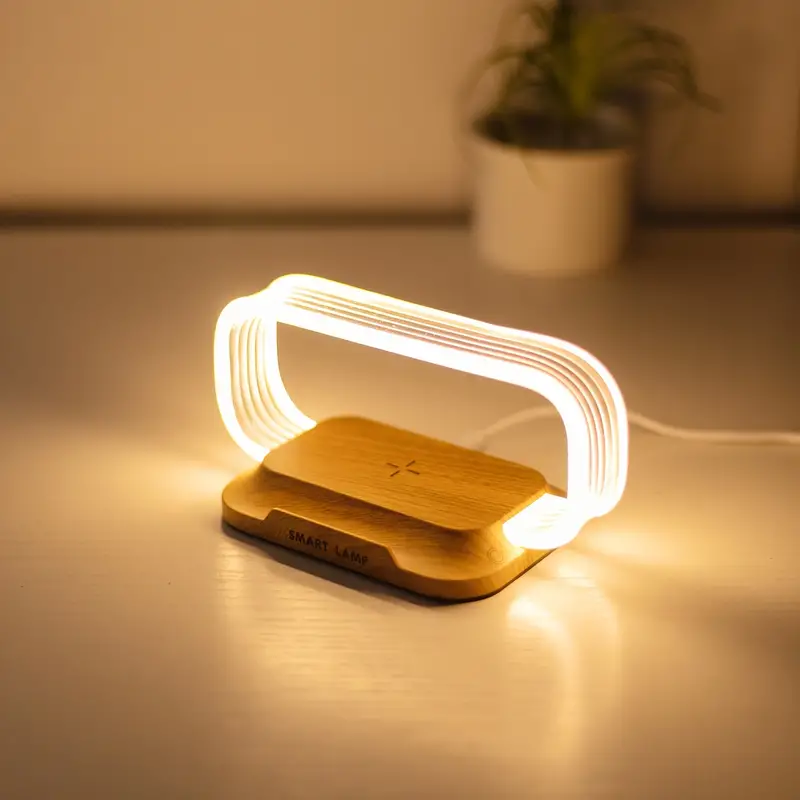 Stellan — Minimalist Qi Lamp, Functional & Elegant