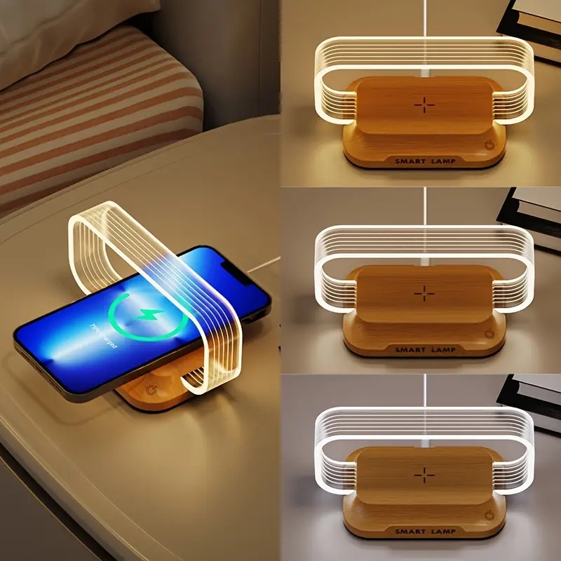 Stellan — Minimalist Qi Lamp, Functional & Elegant