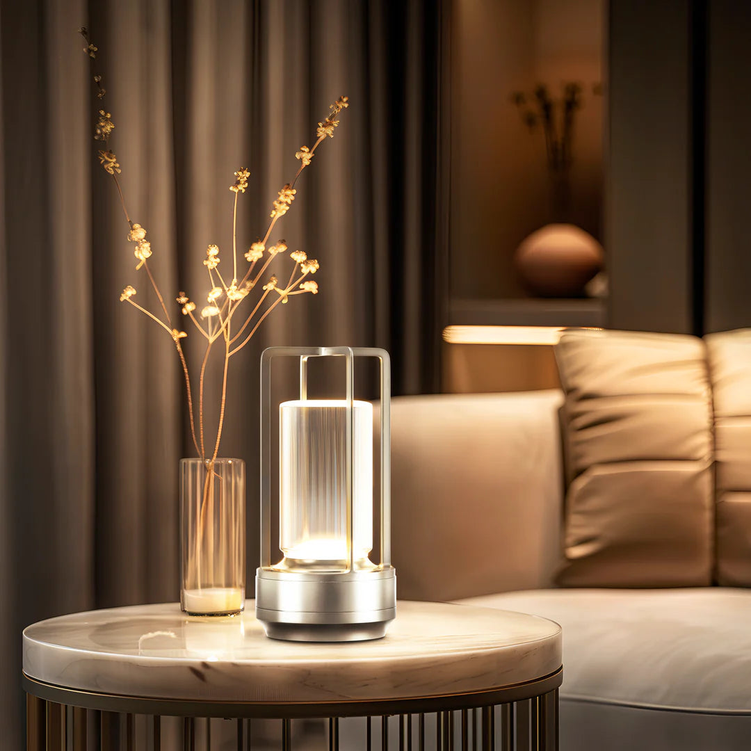 Alva — Crystal Lantern Lamp, Cozy Ambiance